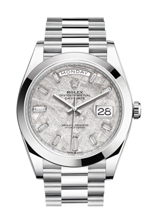 rolex day date 40 platinum 228206.